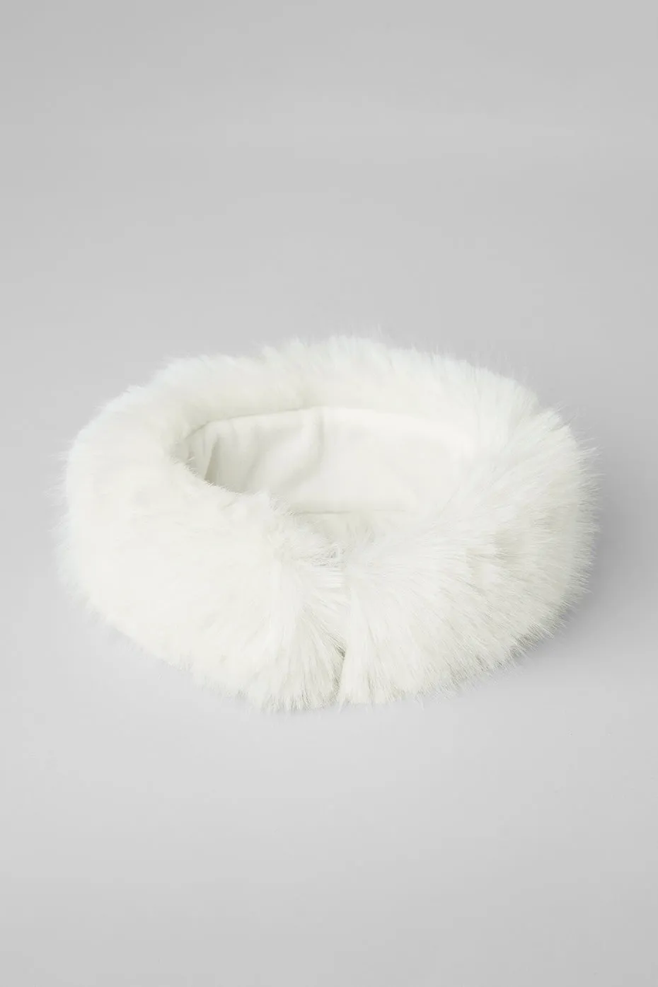 Faux Fur Wintersun Headband - Ivory