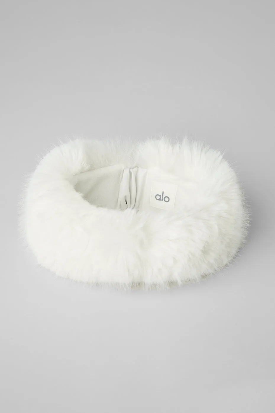 Faux Fur Wintersun Headband - Ivory