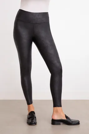 Faux Leather Legging | Onyx