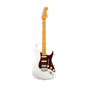 Fender American Ultra HSS Stratocaster Electric Guitar, Maple FB, Arctic Pearl