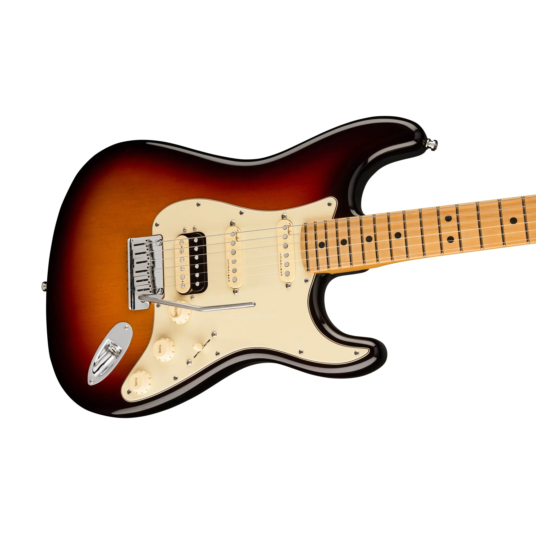 Fender American Ultra HSS Stratocaster Electric Guitar, Maple FB, Ultraburst