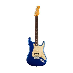 Fender American Ultra HSS Stratocaster Electric Guitar, RW FB, Cobra Blue