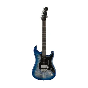 Fender American Ultra Limited Edition HSS Stratocaster Electric Guitar, Ebony FB, Denim Burst