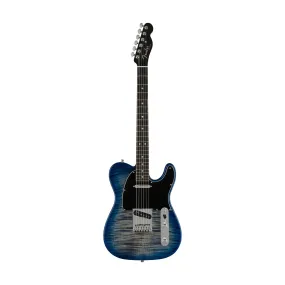 Fender American Ultra Limited Edition Telecaster Electric Guitar, Ebony FB, Denim Burst