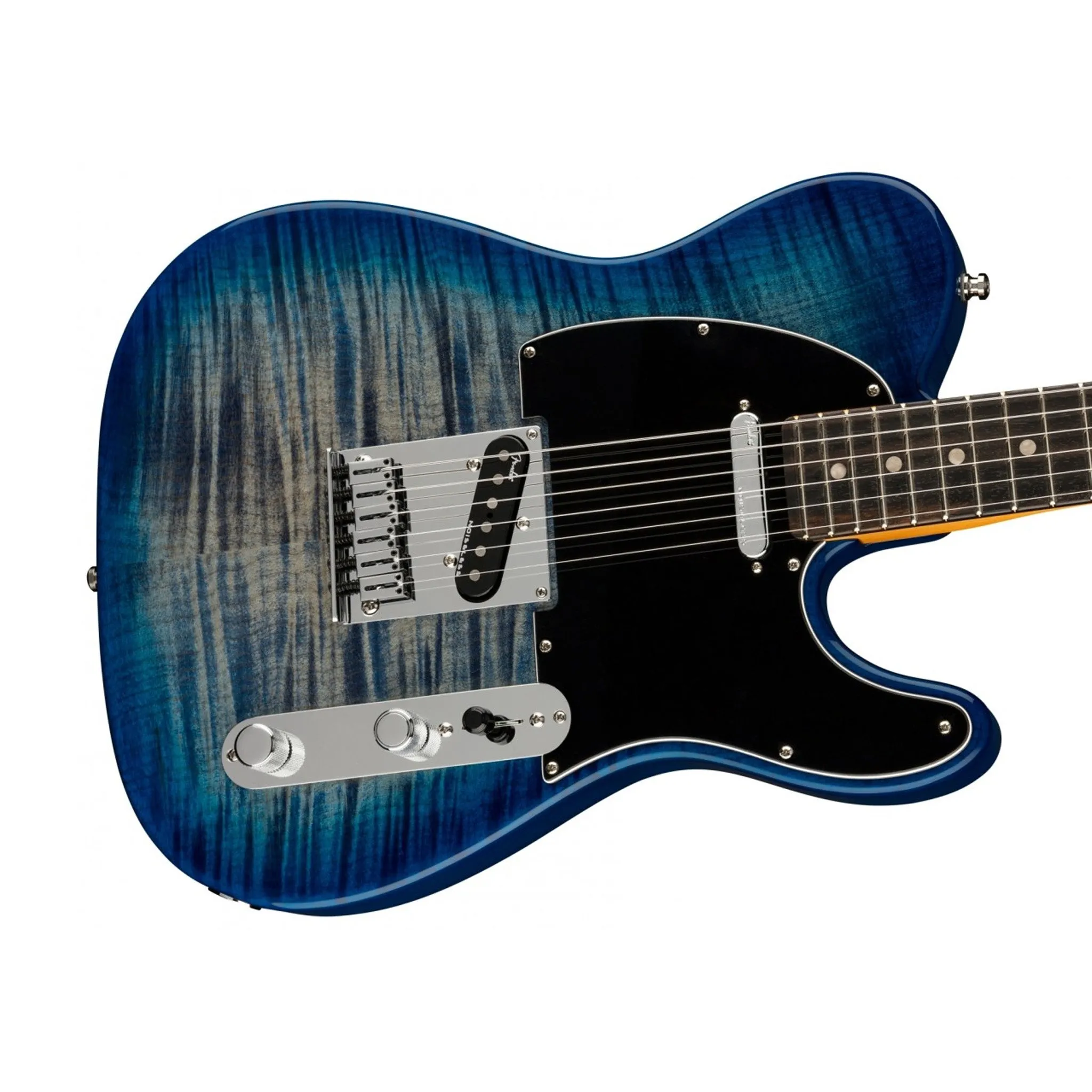 Fender American Ultra Limited Edition Telecaster Electric Guitar, Ebony FB, Denim Burst