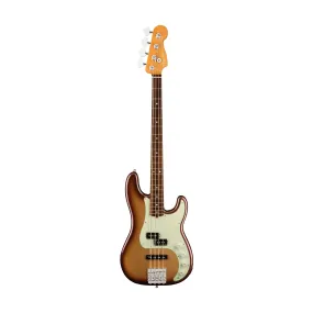 Fender American Ultra Precision Bass Guitar, RW FB, Mocha Burst