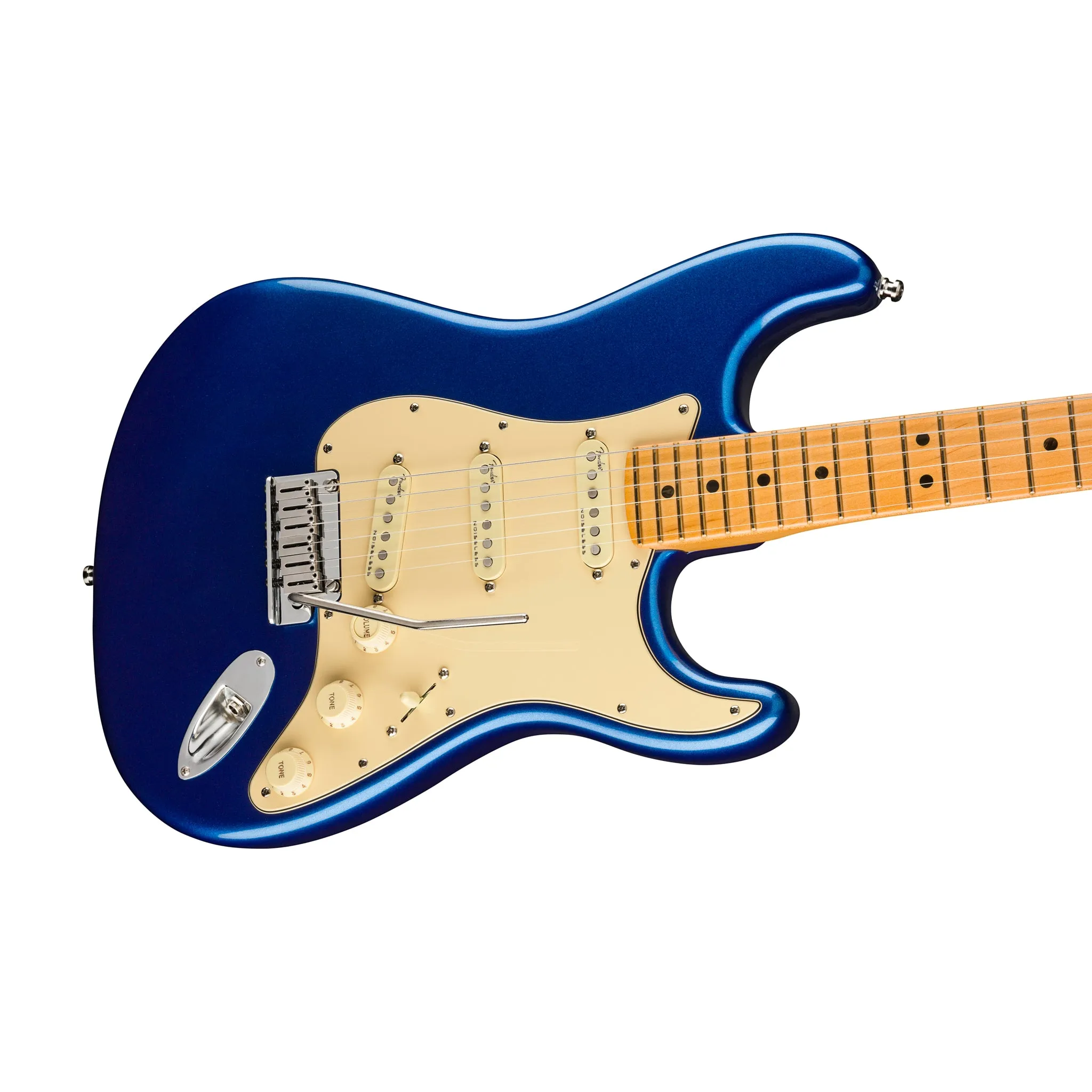 Fender American Ultra Stratocaster Electric Guitar, Maple FB, Cobra Blue