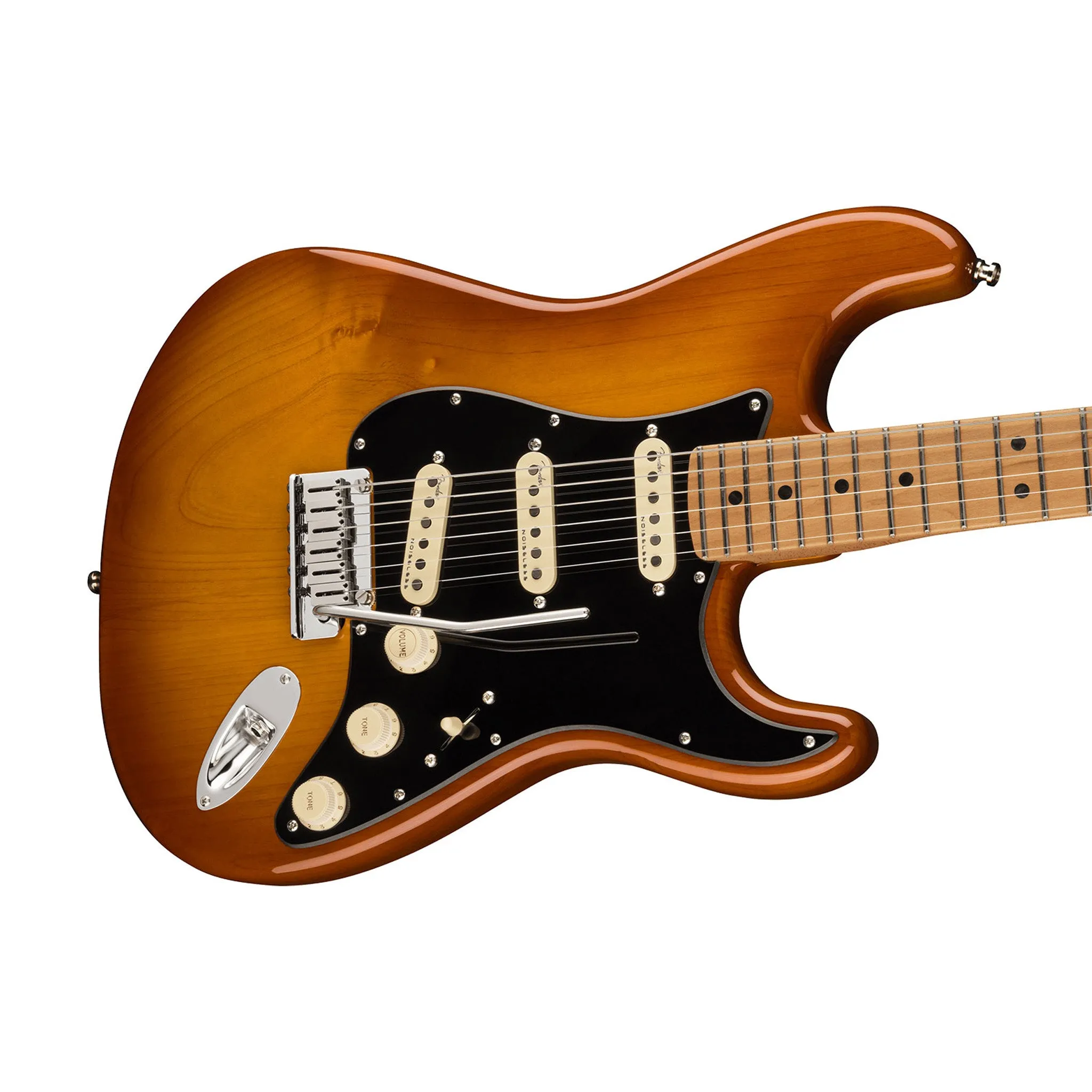 Fender American Ultra Stratocaster Electric Guitar, Roasted Maple FB, Honeyburst