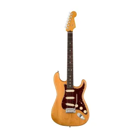 Fender American Ultra Stratocaster Electric Guitar, RW FB, Aged Natural