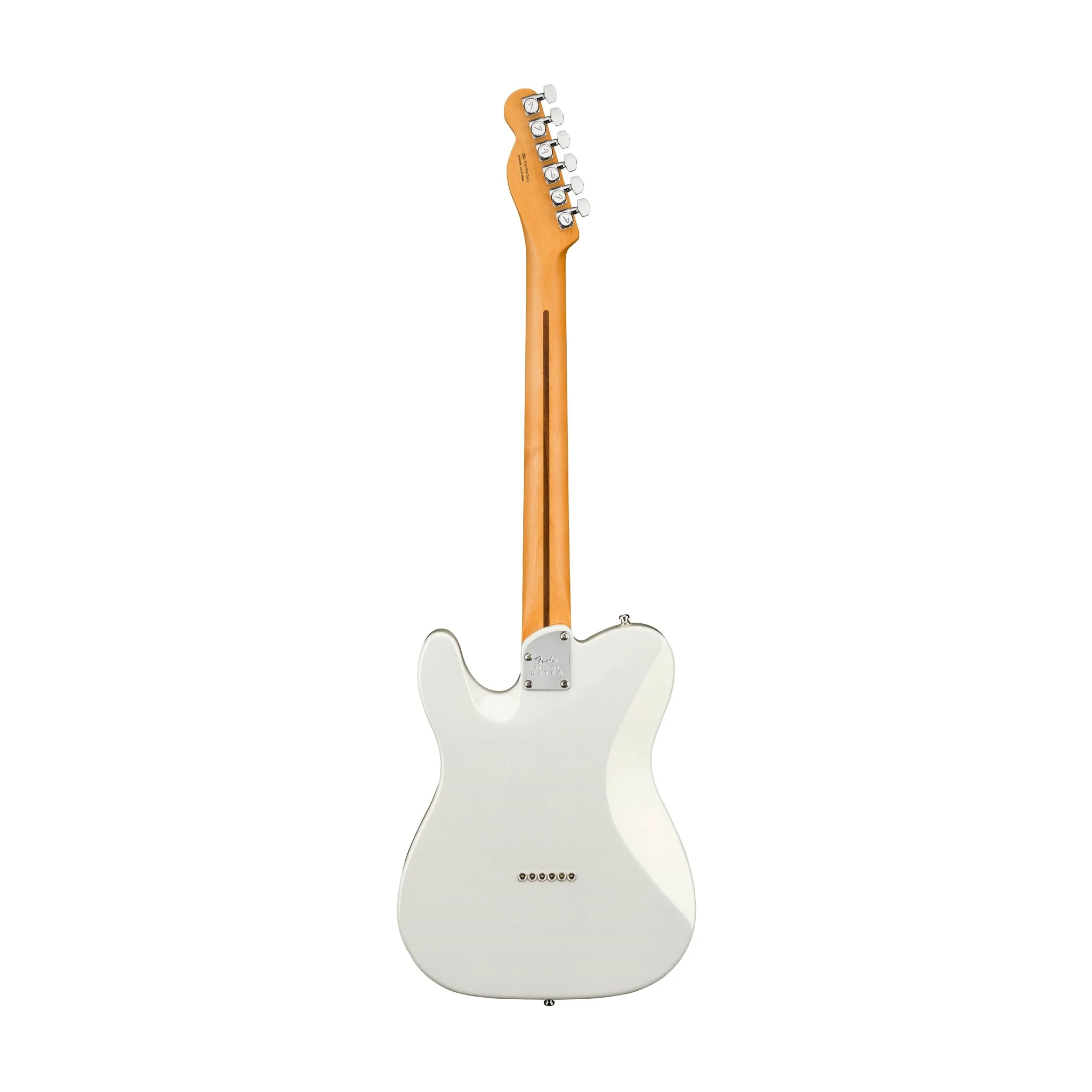 Fender American Ultra Telecaster Electric Guitar, RW FB, Arctic Pearl