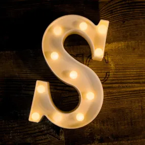 Foaky LED Letter Lights Sign Light Up Letters Sign for Night Light Wedding/Birthday Party Battery Powered Christmas Lamp Home Bar Decoration(S)