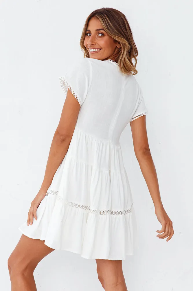 Forget-Me-Not Dress White