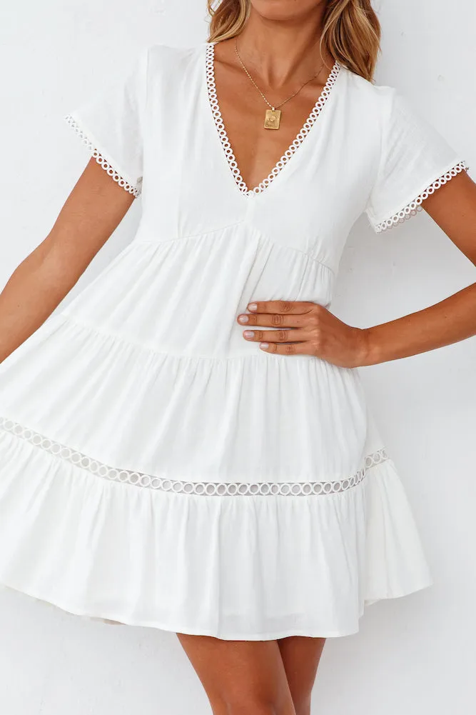 Forget-Me-Not Dress White