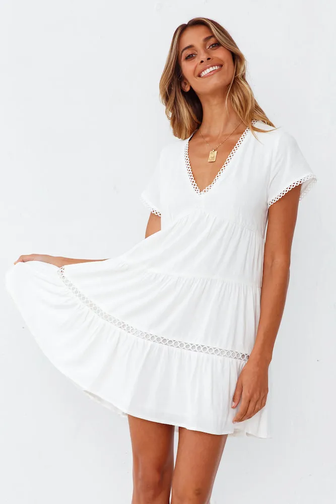 Forget-Me-Not Dress White