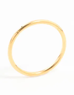 Gold Plated Surgical Steel Plain Clicker Ring 14MM