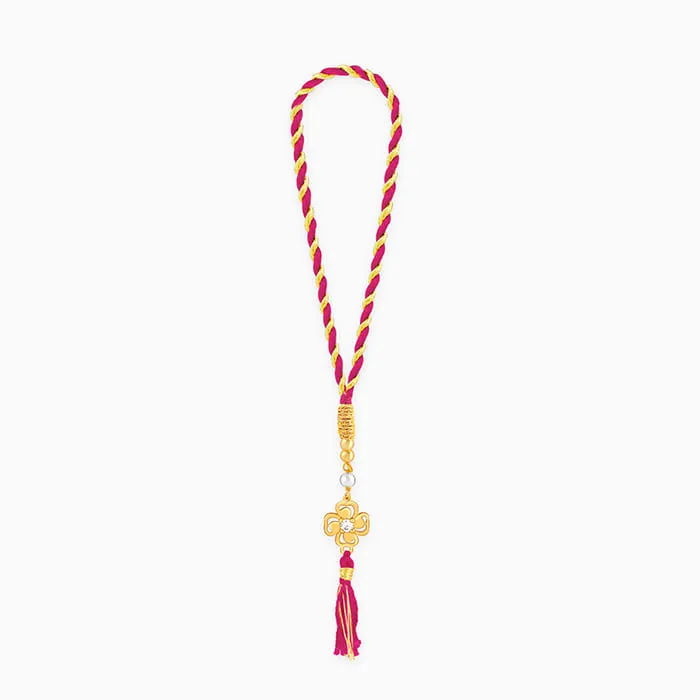 Golden Fleur Lumba Rakhi