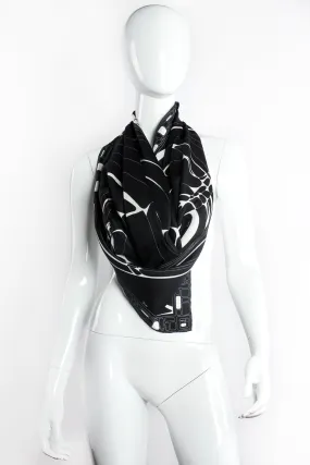 Graphic Mod Silk Scarf