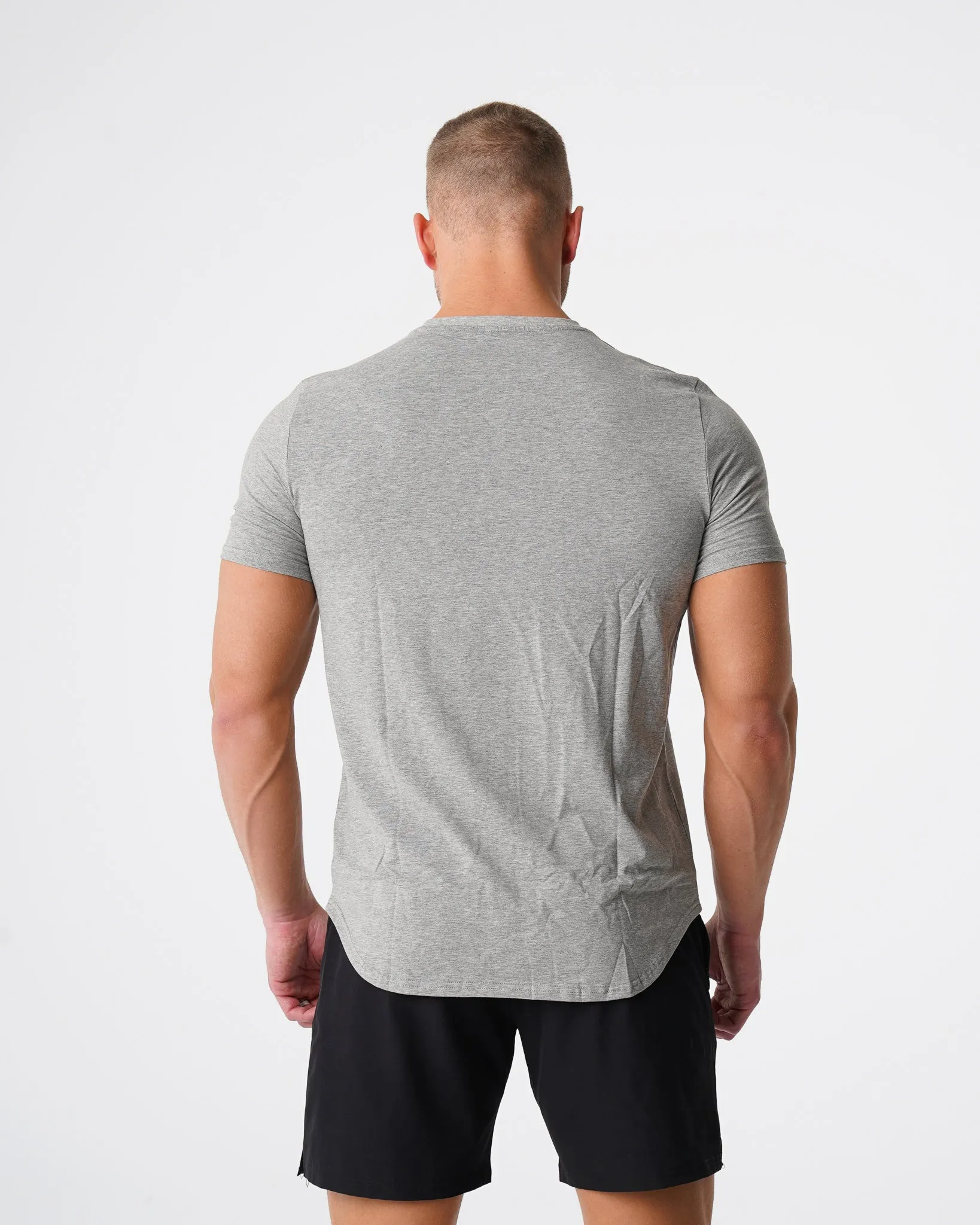 Grey Pulse Fitted Tee