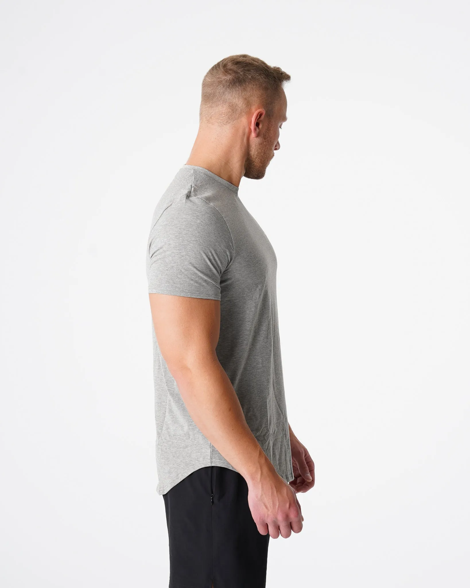 Grey Pulse Fitted Tee