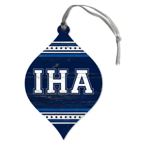 IHA Wooden Teardrop Ornament