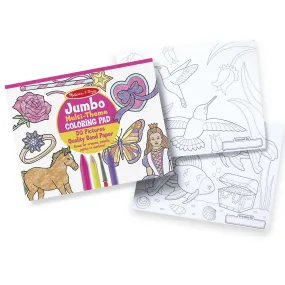 Jumbo Coloring Pad - Princess & Fairy