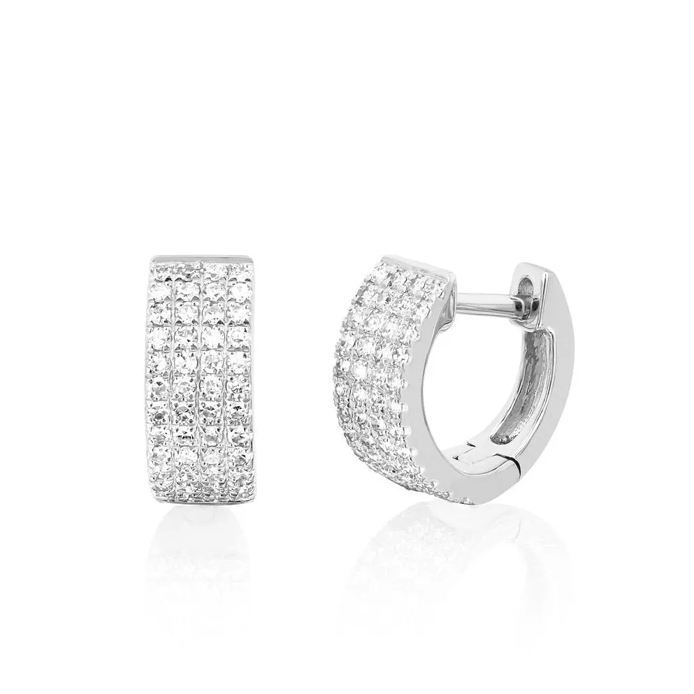 Jumbo Diamond Huggie Earring