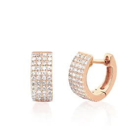 Jumbo Diamond Huggie Earring