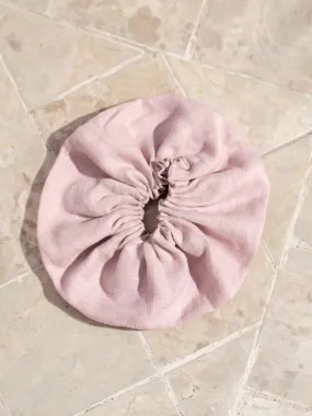 Jumbo Linen Scrunchie Tea Rose