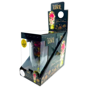 Jumbo Rose Glass Keepsake - 2 Pieces Per Retail Ready Display 24546