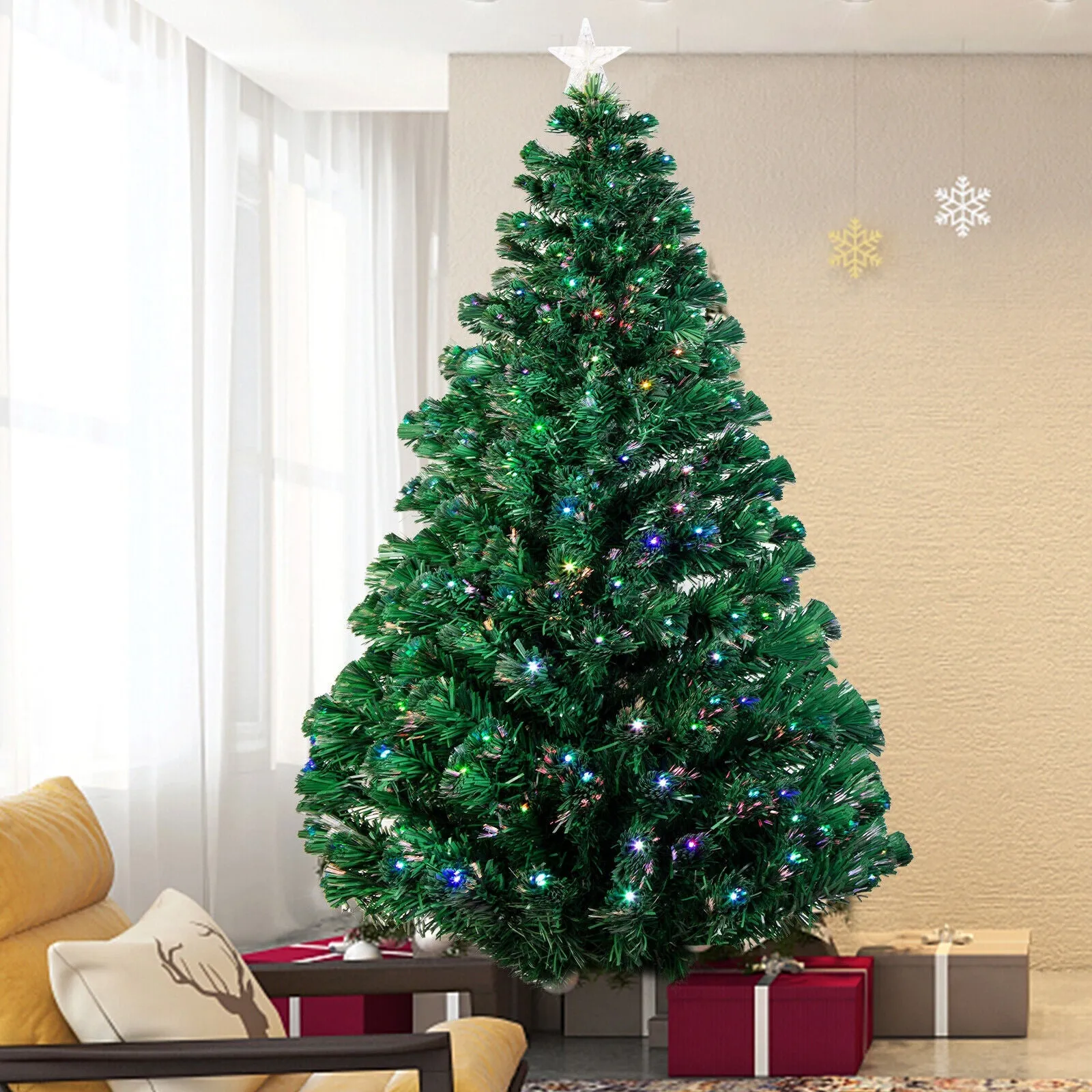 Large Pre-Lit Artificial Christmas Tree