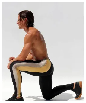 Large RUFSKIN Leggings Trophy Stretchy Cycling Running Legging Gold 8