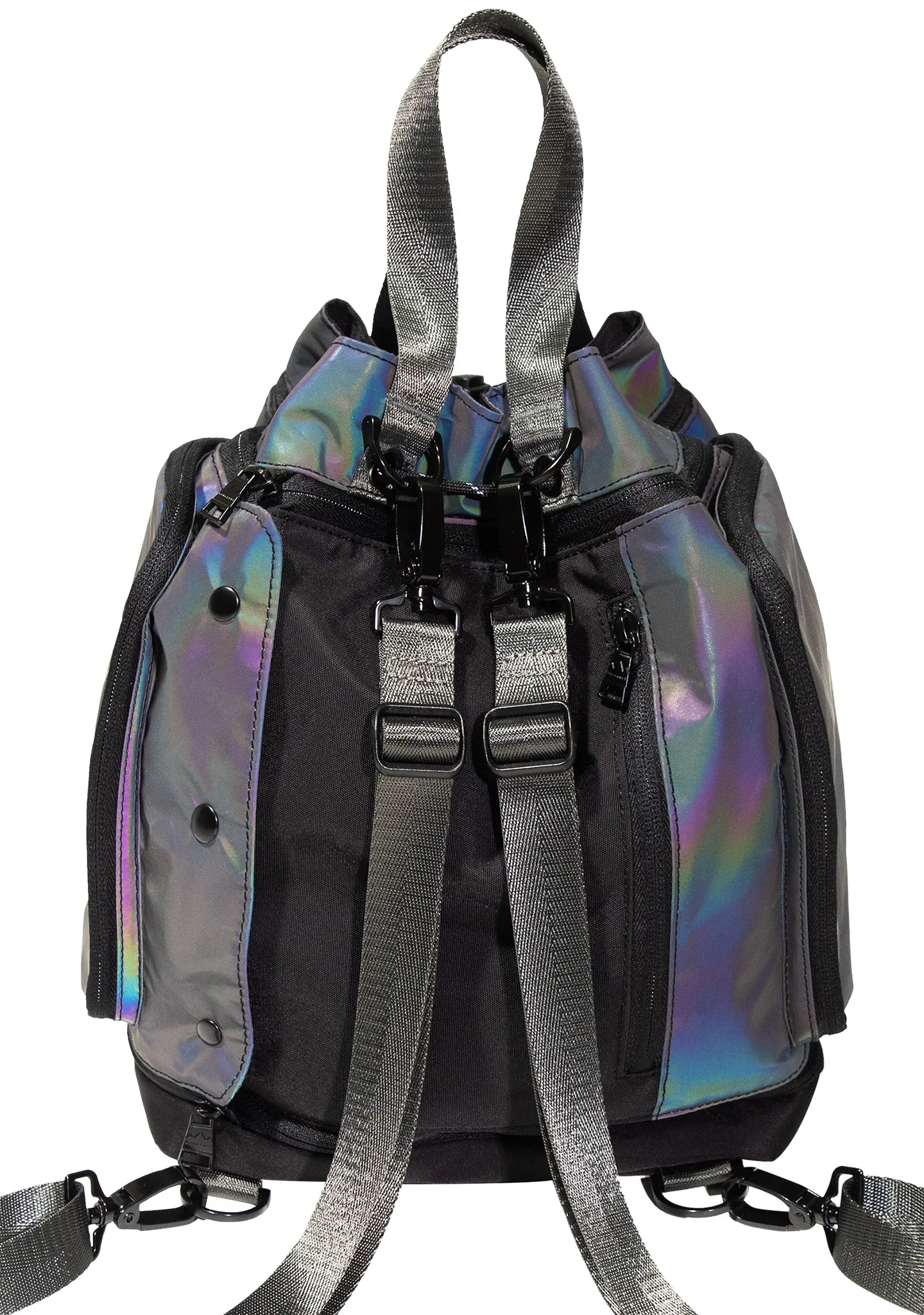 Limelight Series Pyramid Convertible Backpack in Dark Rainbow