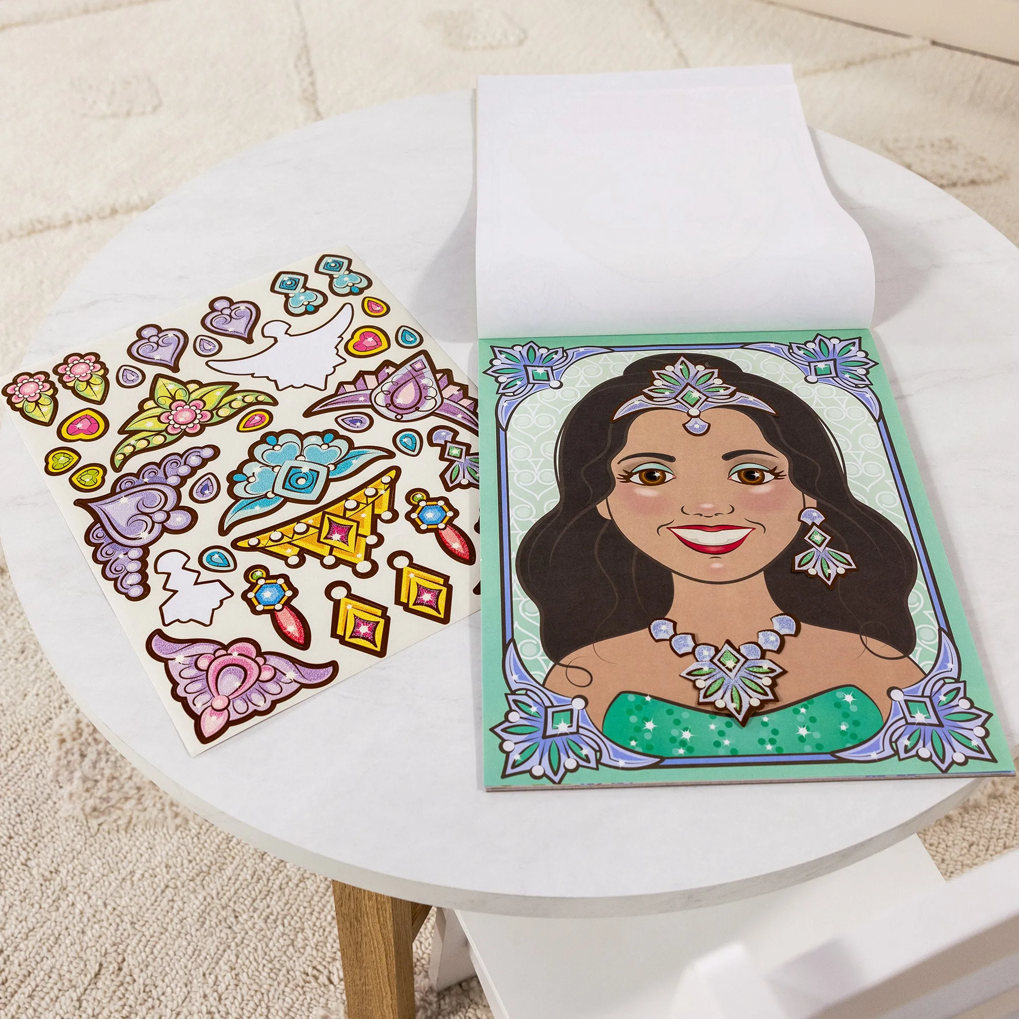 Make-a-Face Sticker Pad - Sparkling Princesses