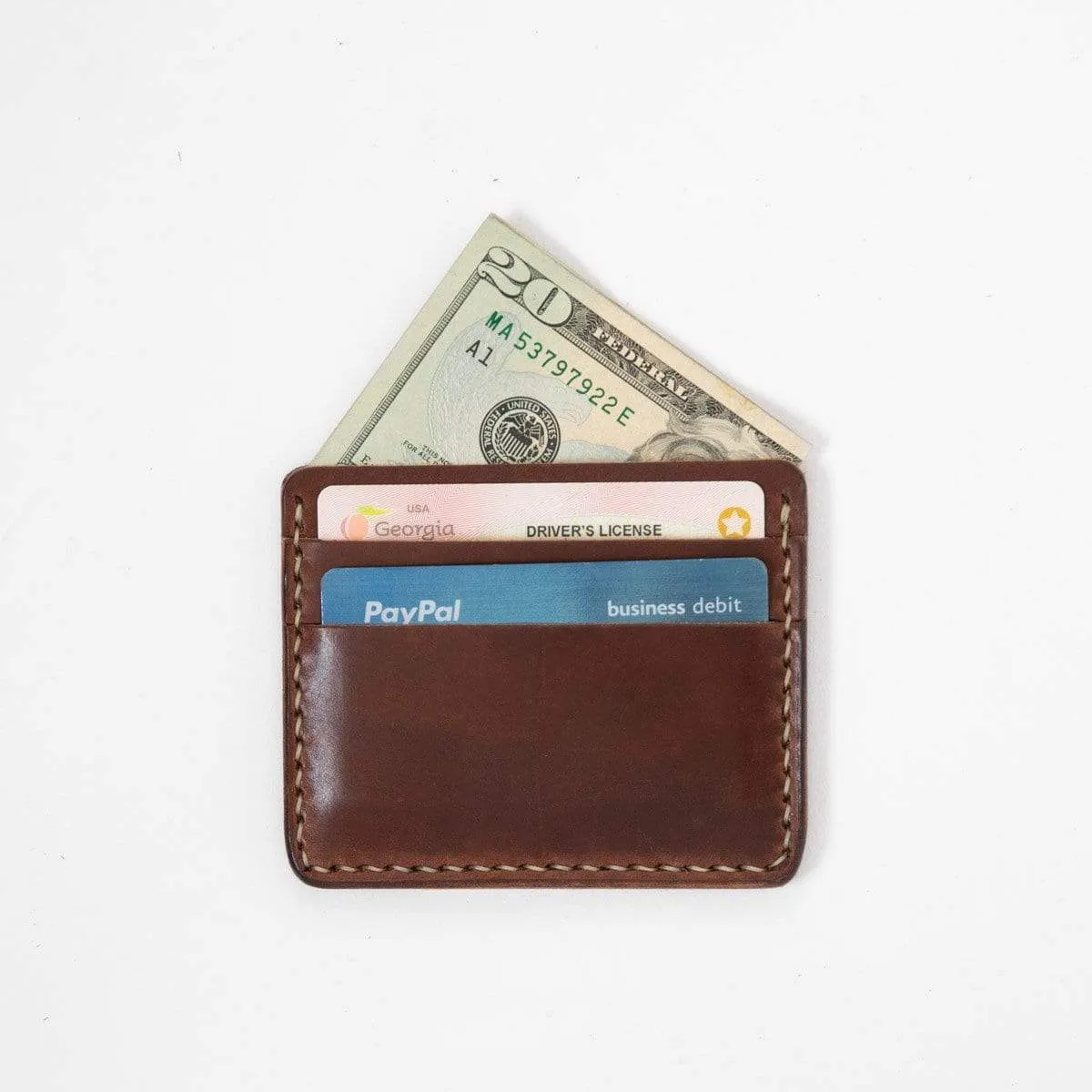 Medium Brown Slim Card Wallet