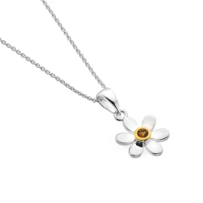 November Birthstone Daisy Pendant