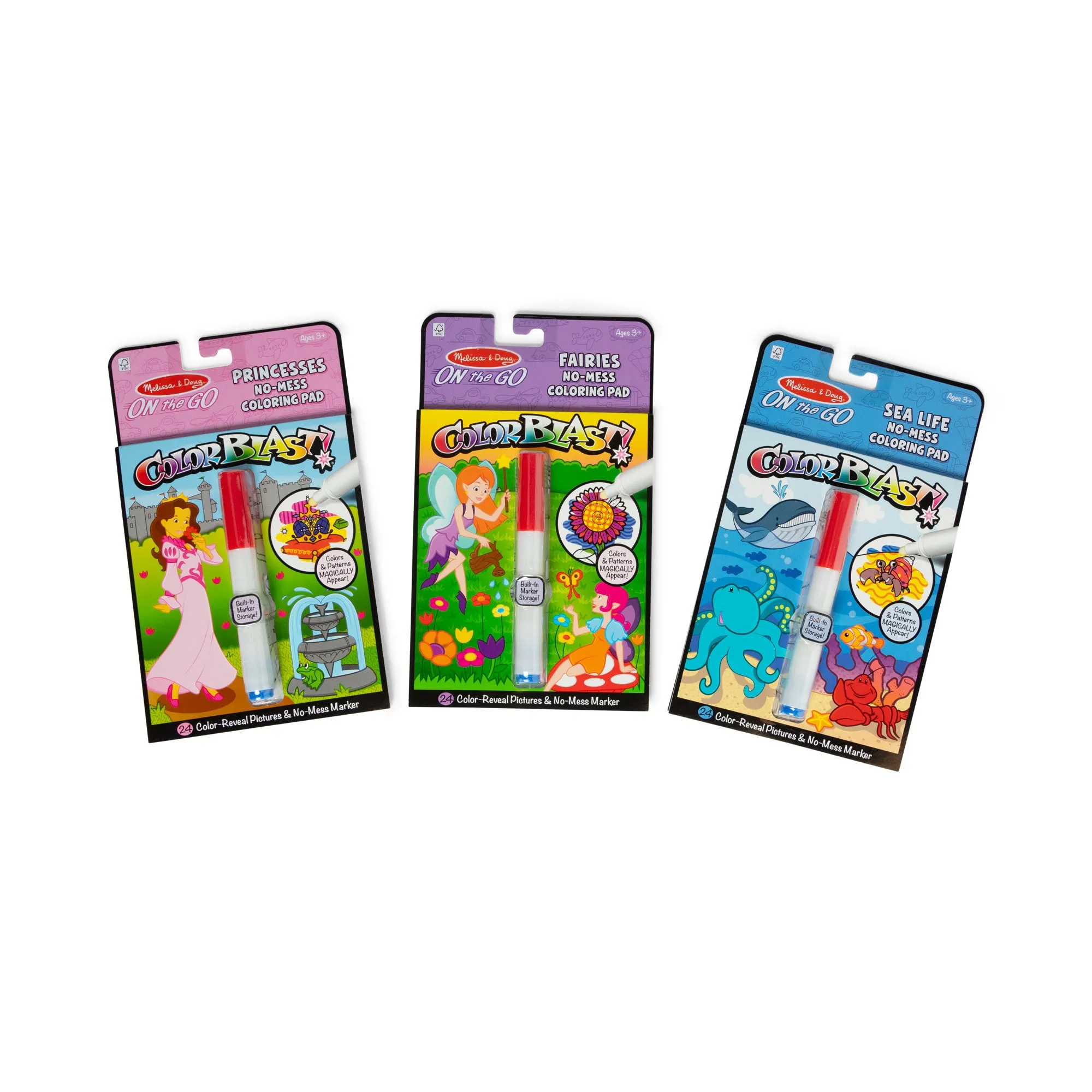 On the Go™ ColorBlast 3-Pack: Fairy, Princess, Sea Life