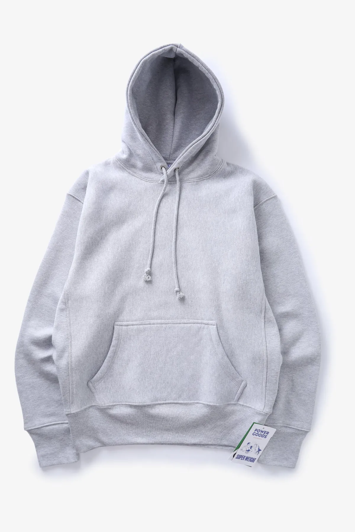 Power Goods - Super Weight Hoodie - Heather Grey