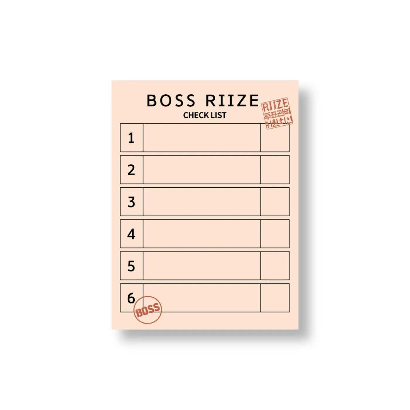 (PRE-ORDER) RIIZE - [BOSS RIIZE] POP-UP MD MEMO PAD