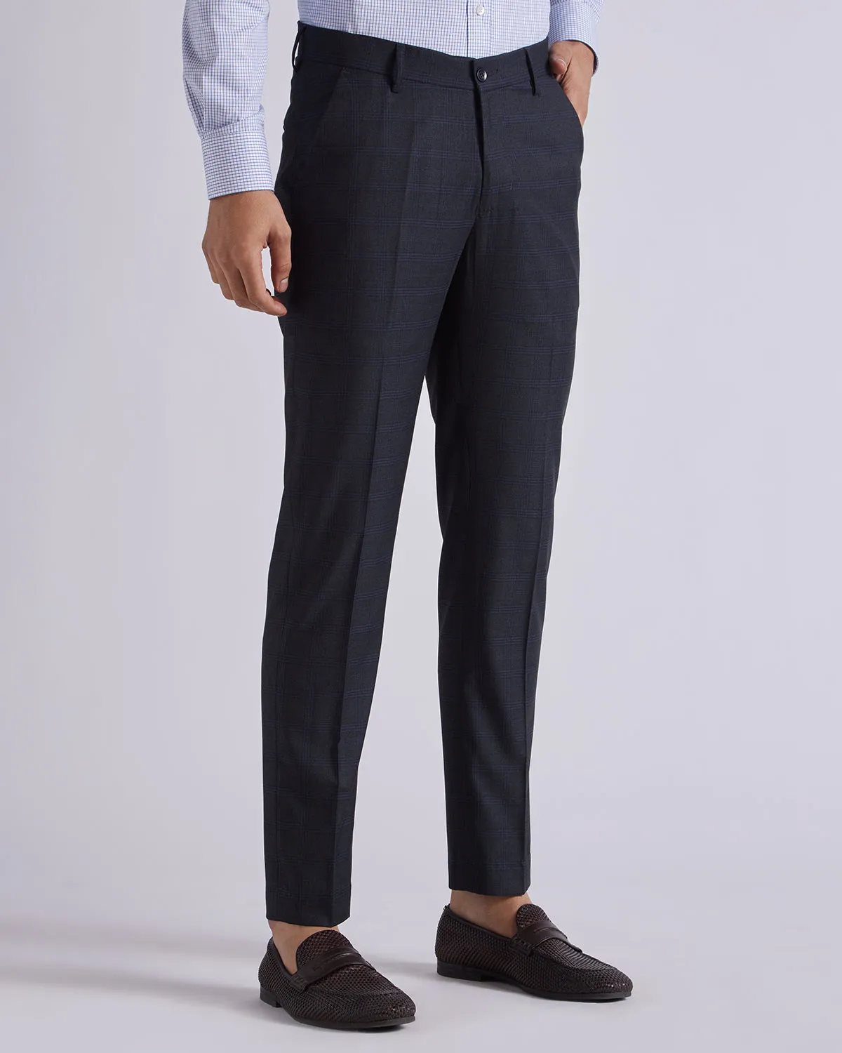 Prodigy Checkered Dress Pants - Dark Grey