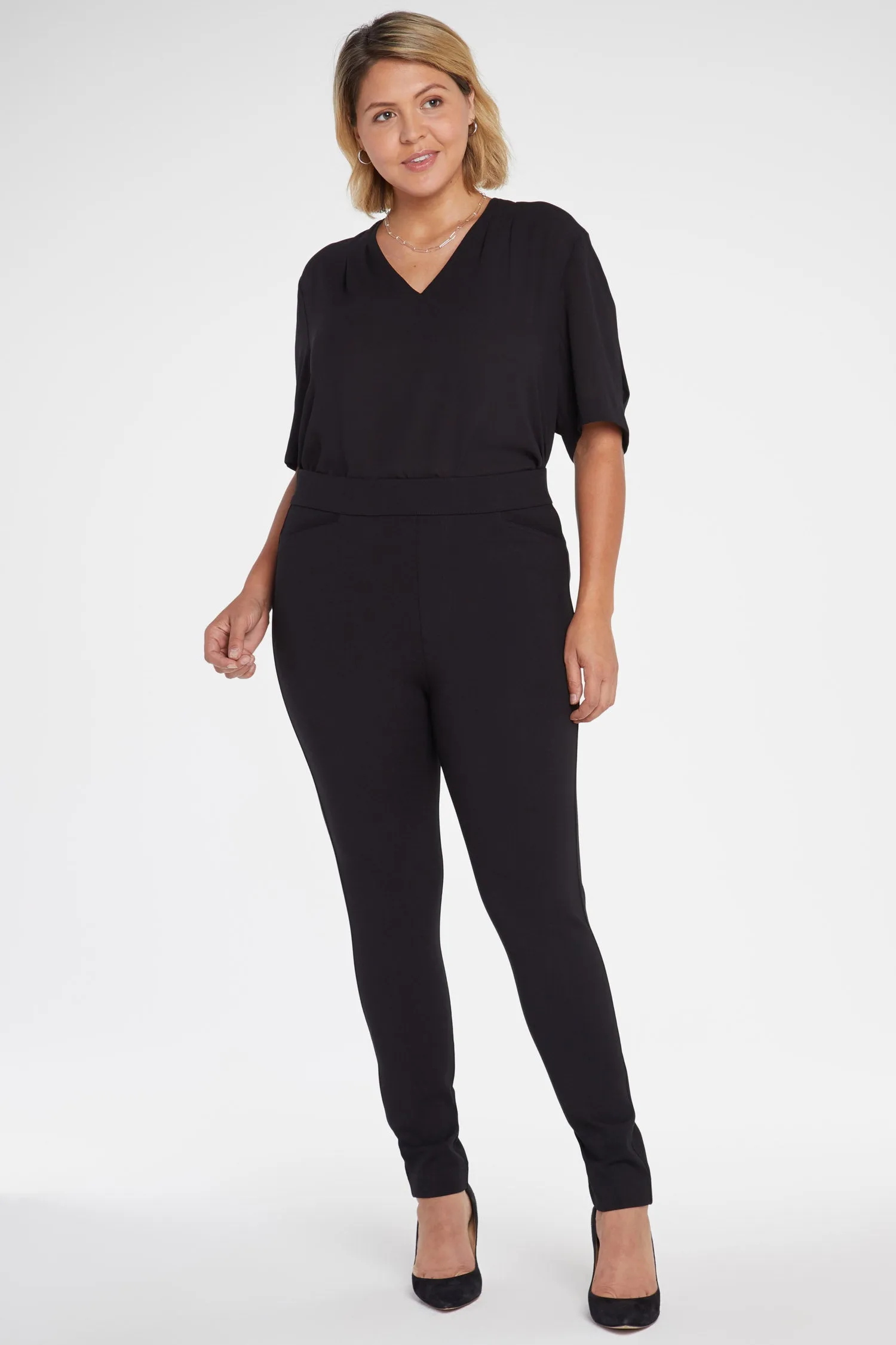 Pull-On Legging Pants In Plus Size - Black