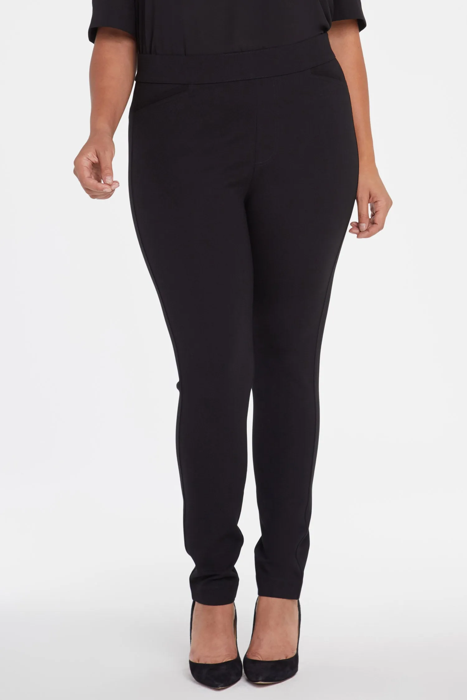 Pull-On Legging Pants In Plus Size - Black