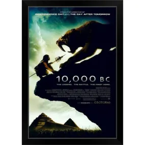 "10,000 B.C. - Movie Poster" Black Framed Print