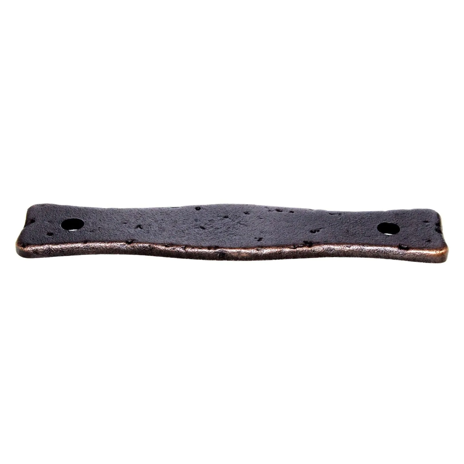 Schaub Kelmscott Manor 3 3/4 (96mm) Ctr Rustic Pull Backplate Antique Bronze 824-AZ