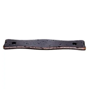 Schaub Kelmscott Manor 3 3/4 (96mm) Ctr Rustic Pull Backplate Antique Bronze 824-AZ