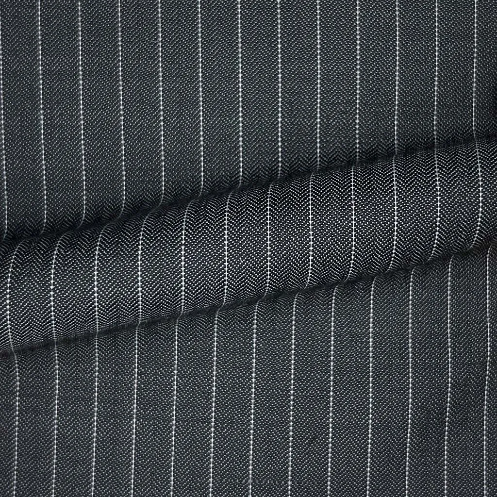 Steel Grey Pinstripes