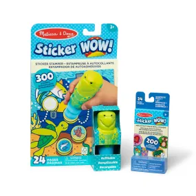 Sticker WOW!™ Sea Turtle Bundle: Activity Pad & Sticker Stamper   Mini Activity Pad and 200 Refill Stickers