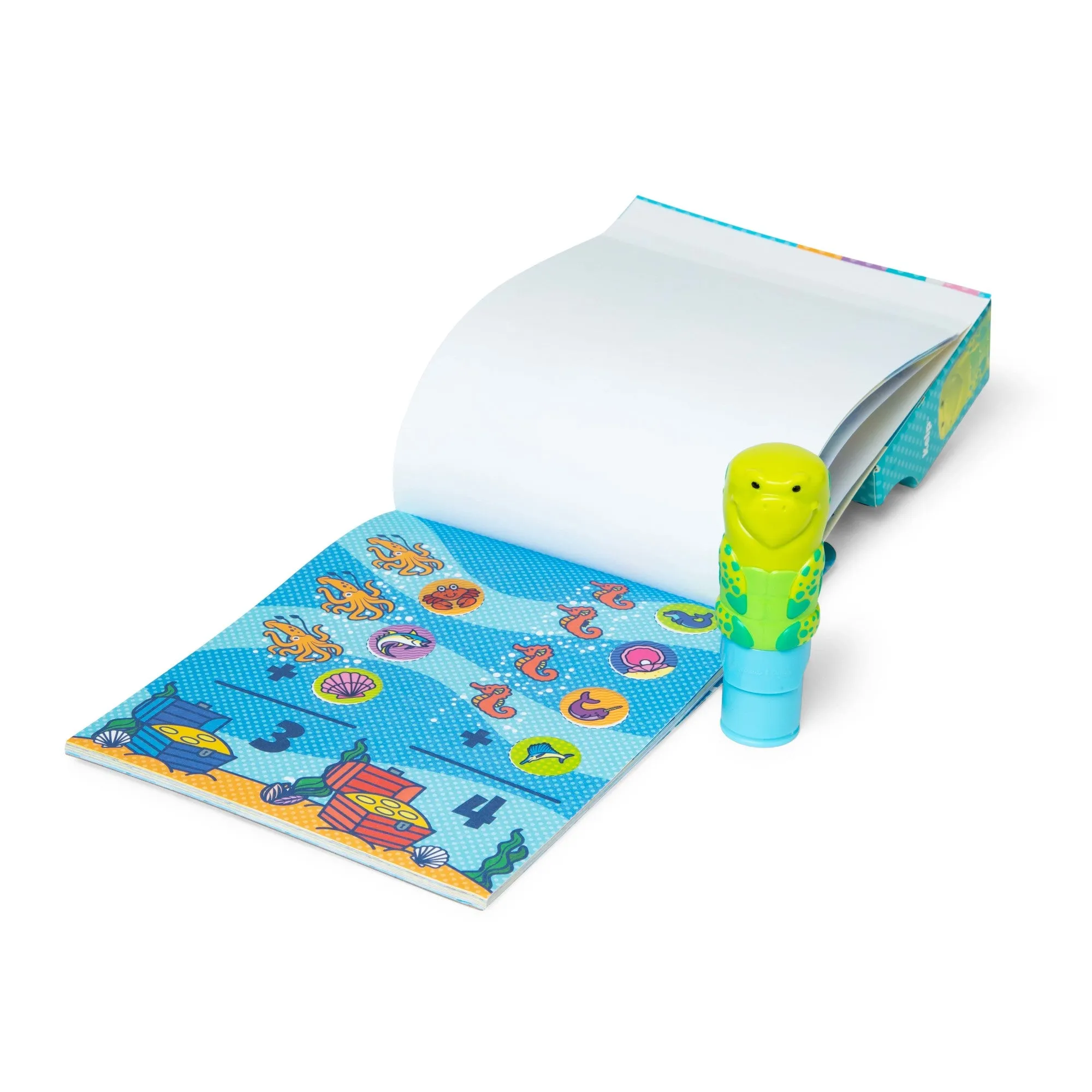 Sticker WOW!™ Sea Turtle Bundle: Activity Pad & Sticker Stamper   Mini Activity Pad and 200 Refill Stickers