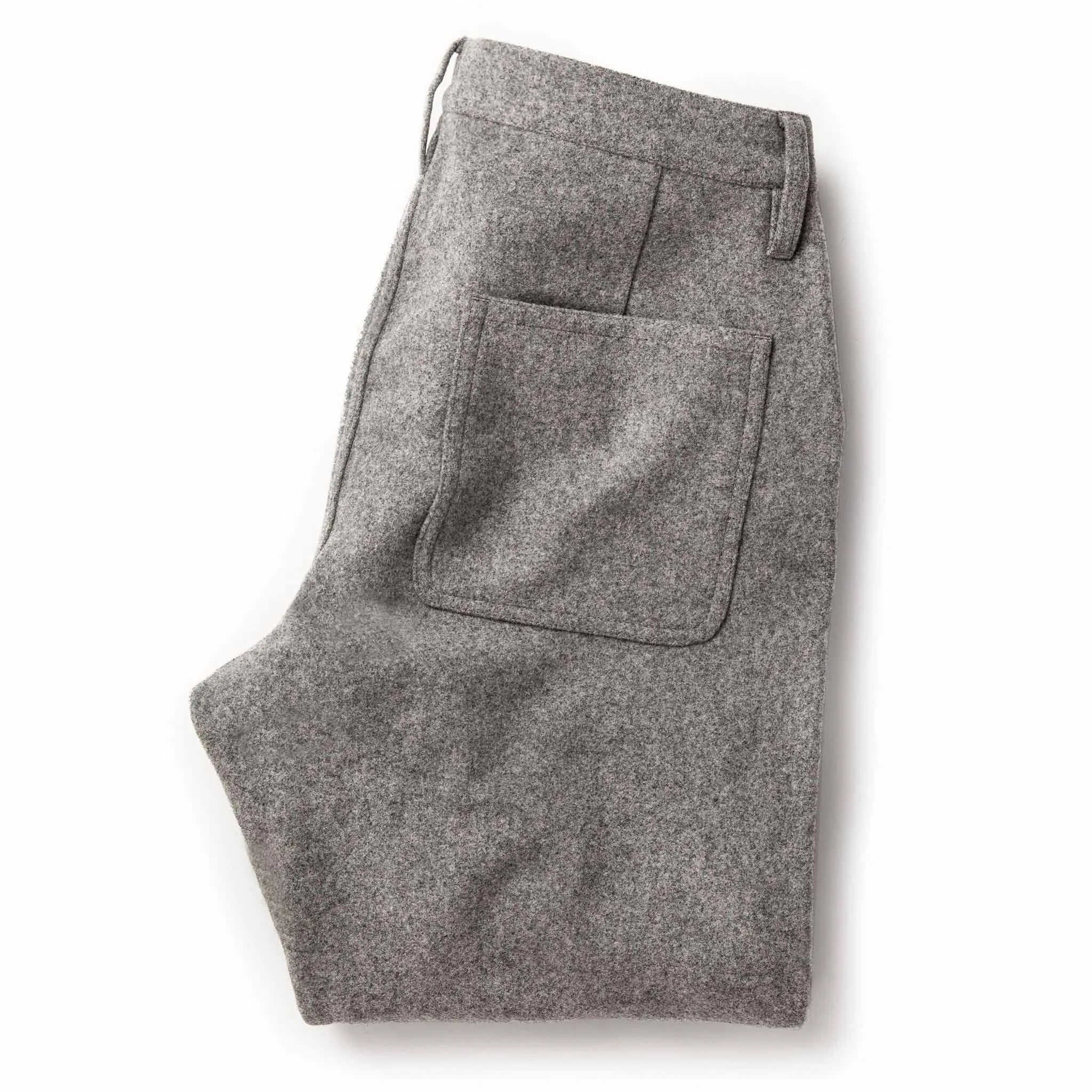 The Camp Pant in Heather Grey Wool