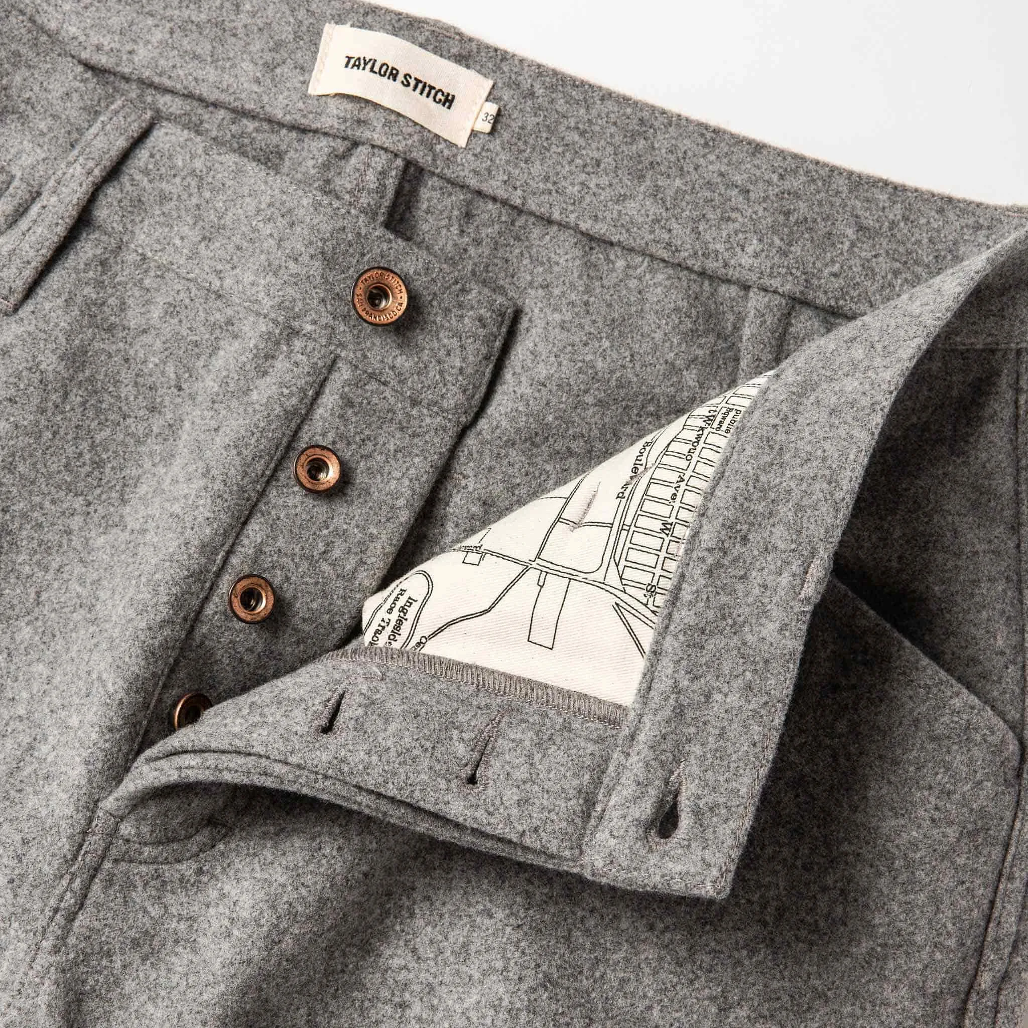 The Camp Pant in Heather Grey Wool