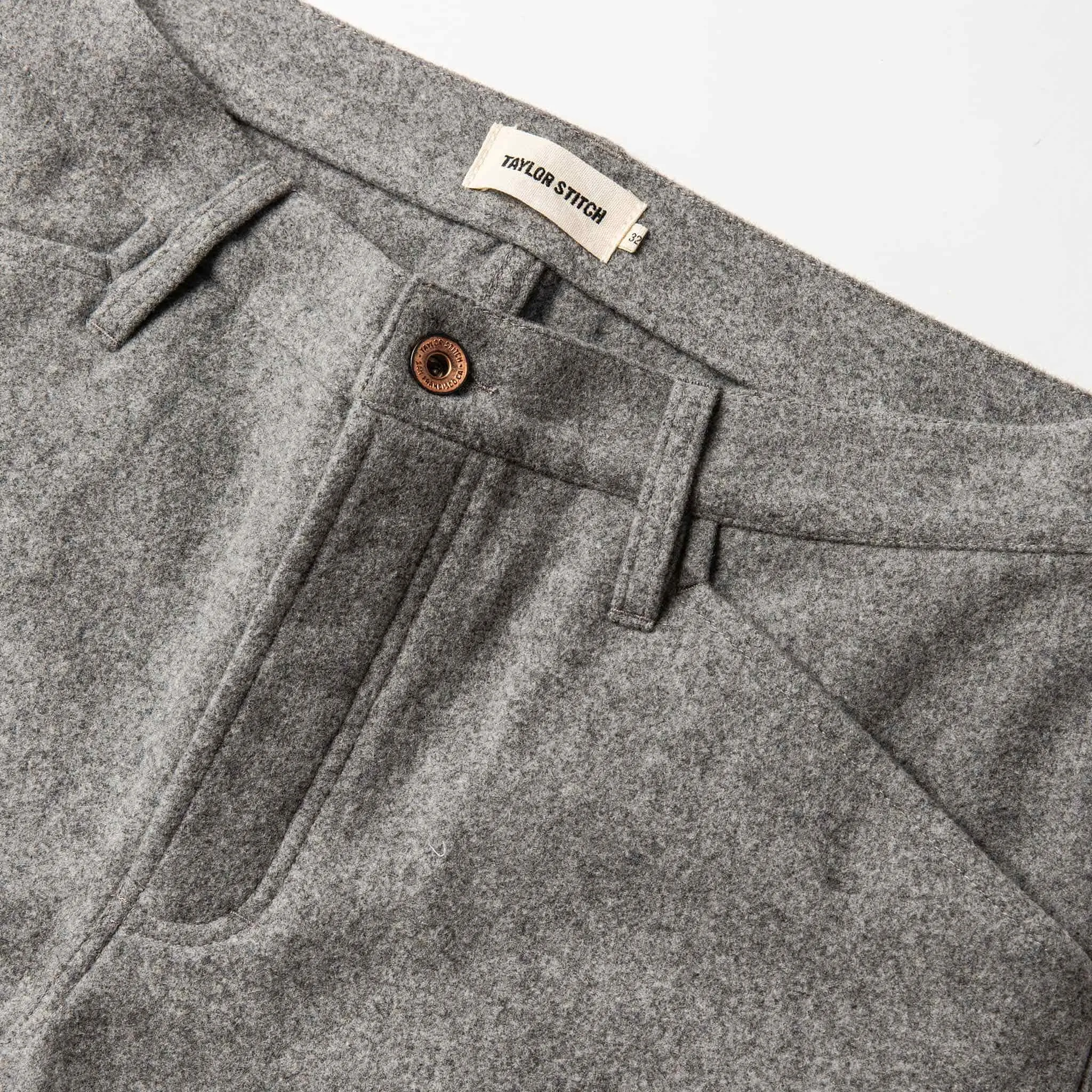 The Camp Pant in Heather Grey Wool